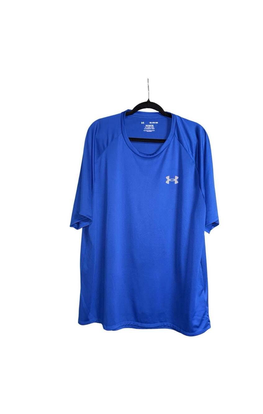 Under Armour The Tech Tee Short Sleeve Athletic Shirt Royal Blue 3XL
